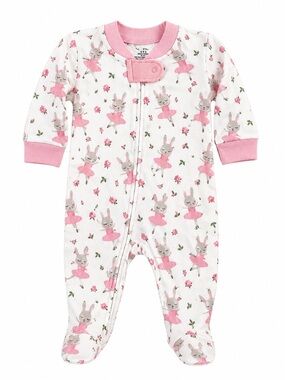 NWT ORGANIC Honest Baby ballerina bunny sleeper 6-9 months